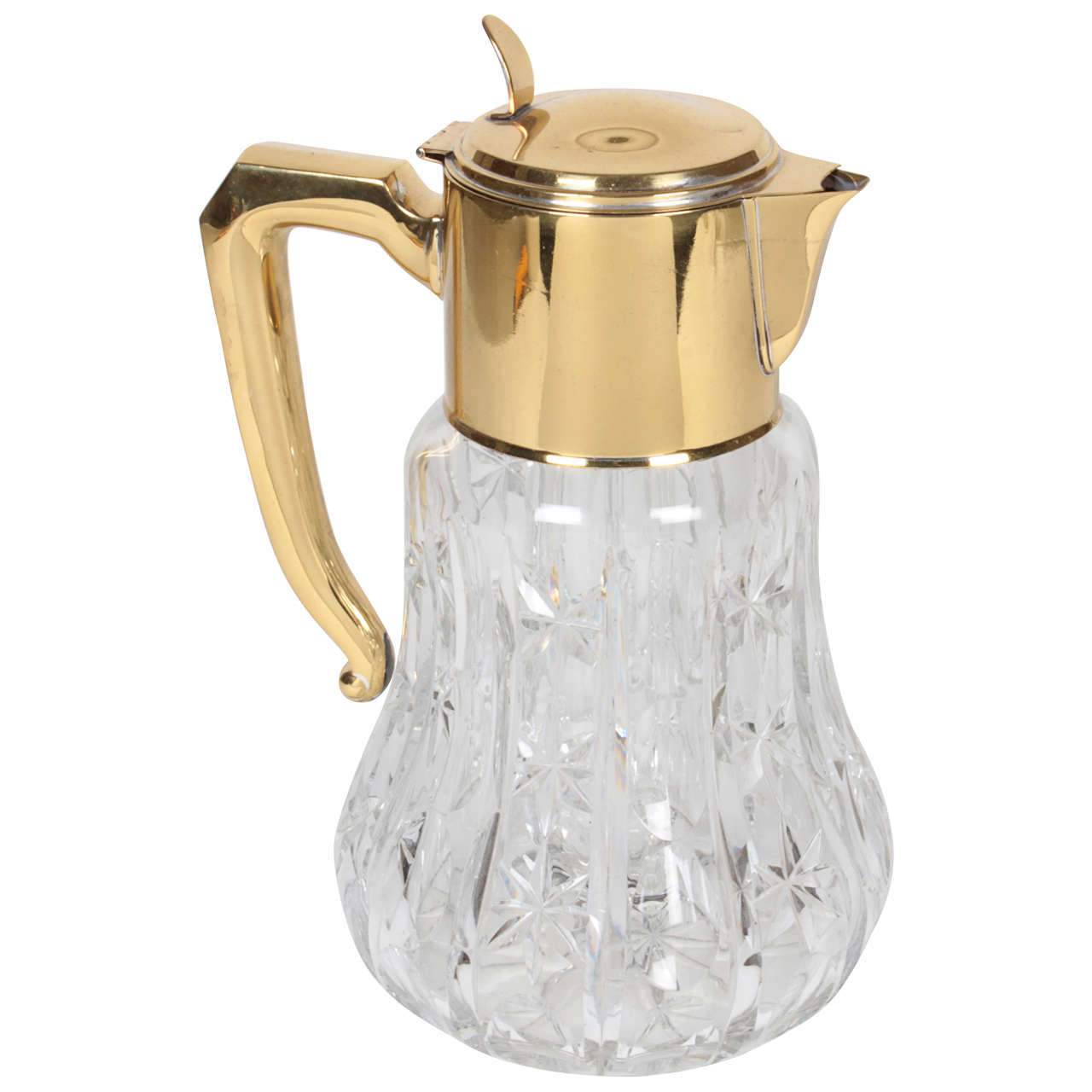 1930s Vintage English Pitcher with Ice Insert