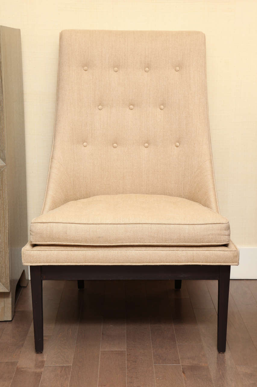 The Canal Slipper Chair by Duane Modern 
COM: 5 yards  COL: 90sq ft (10% upcharge for COL) 
Lead Time: 6-8 weeks