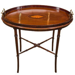English Mahogany Tray Table