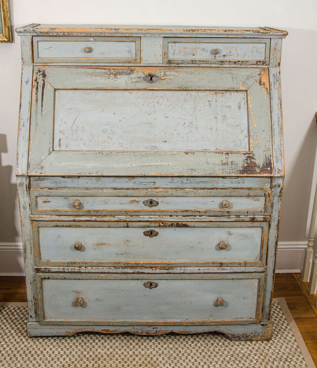 19th Century Painted French Desk at 1stdibs