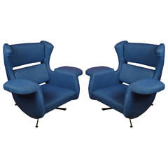 1970s Paolo Tilche Armchairs