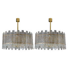 Pair of Nice Murano Glass Chandeliers