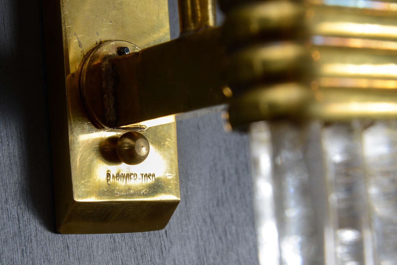 Brass Elegant Set of Six Barovier - Toso Wall Sconces