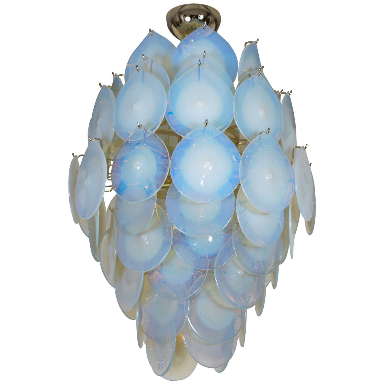 Pair of Chandeliers in Murano Glass