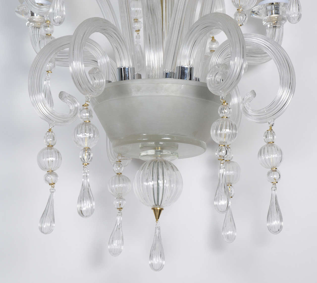 Italian Chandelier in Murano Glass with Three Lights