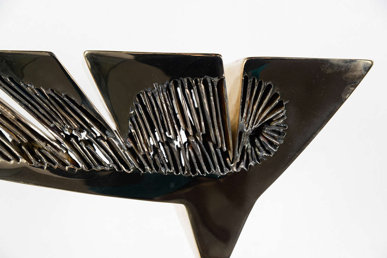 Dietrich Mohr Gold Bronze Sculpture In Excellent Condition For Sale In Paris, FR