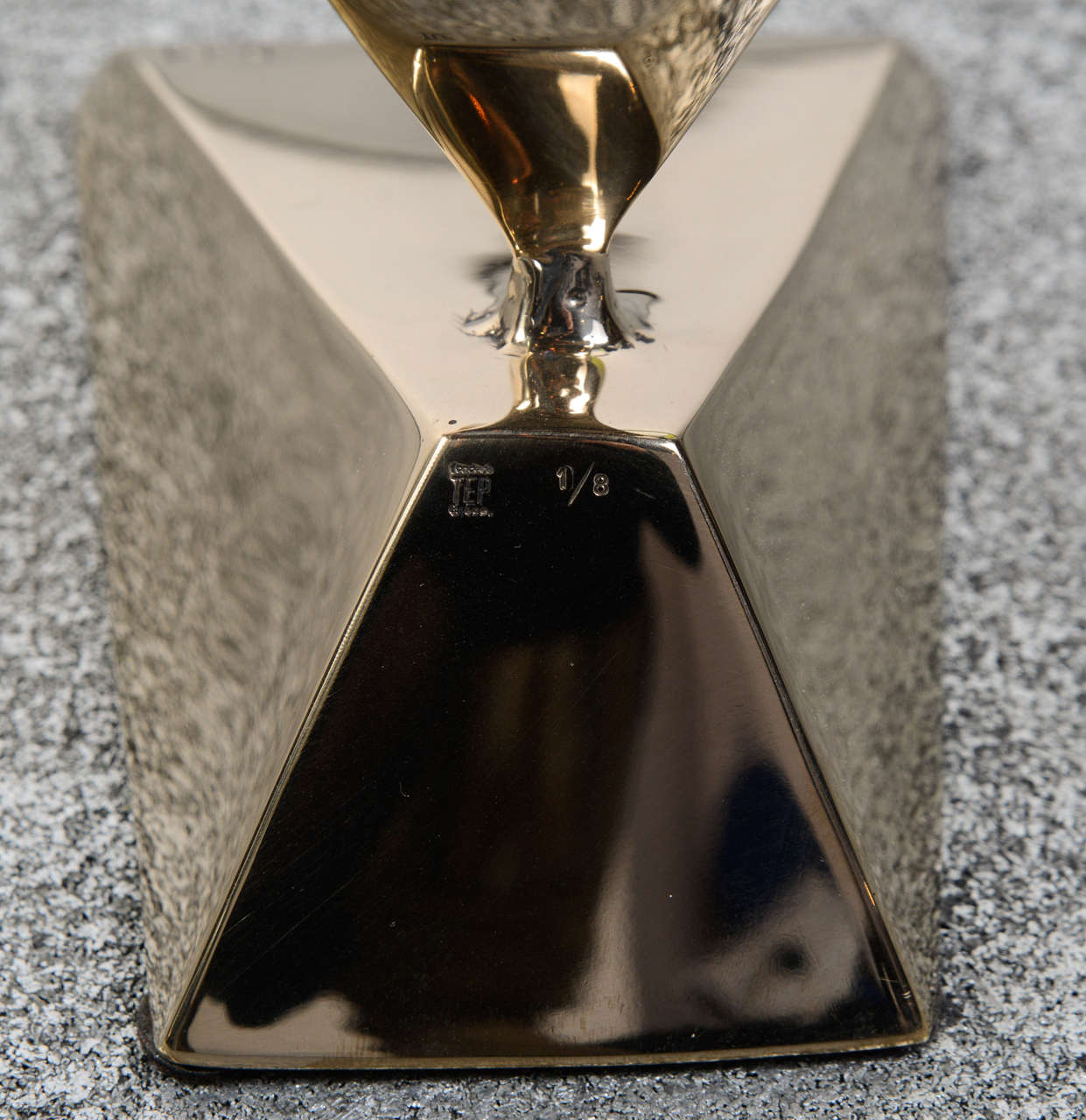 Dietrich Mohr Gold Bronze Sculpture For Sale 3