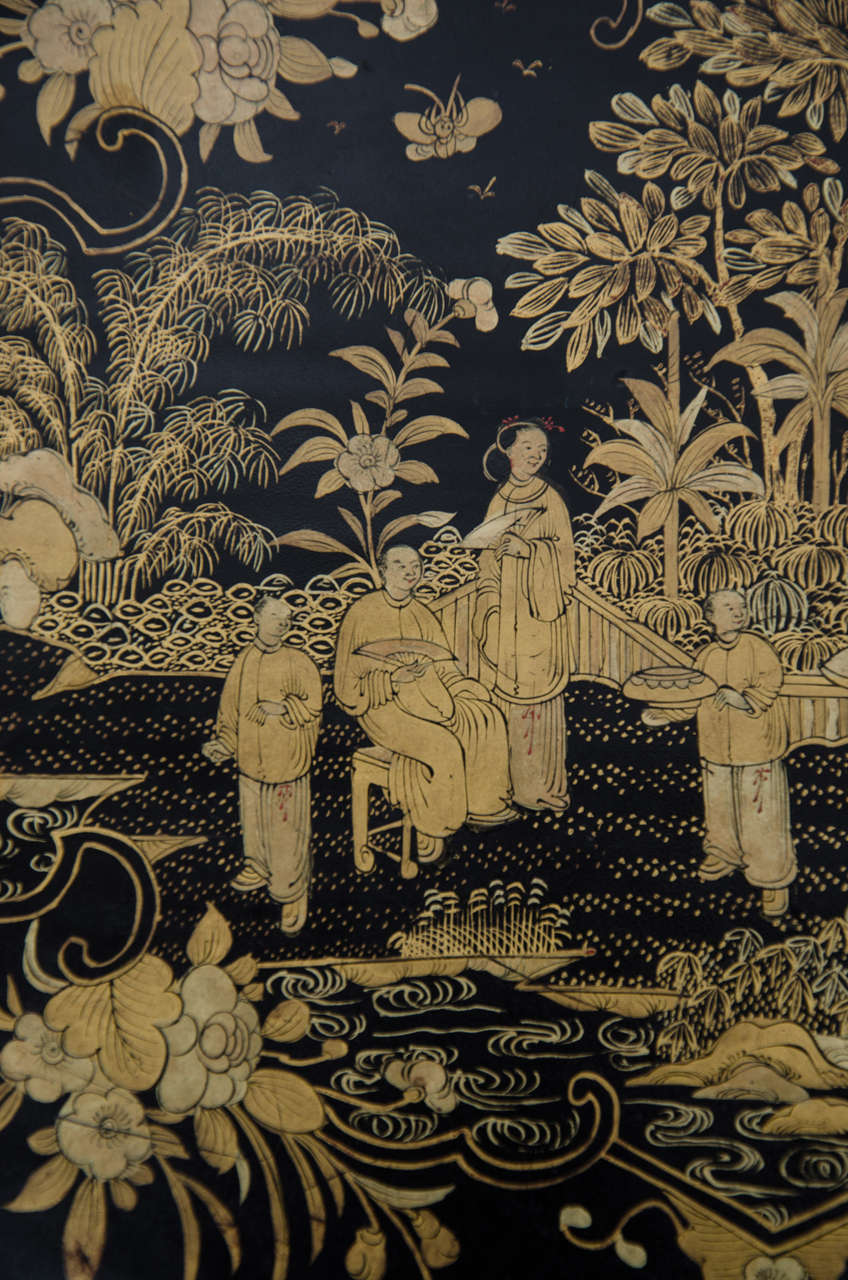 Early 19th Century Chinese Lacquer Export Tray, circa 1820
