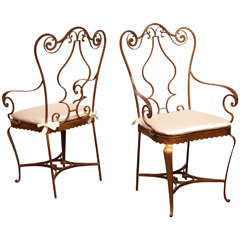 Pair of French 1940s Neo-Rococo Armchairs