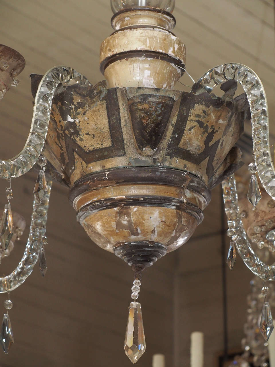 French Unique Chandelier Composed of 19th Century Elements