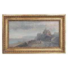19th Century French Oil on Canvas "Landscape"