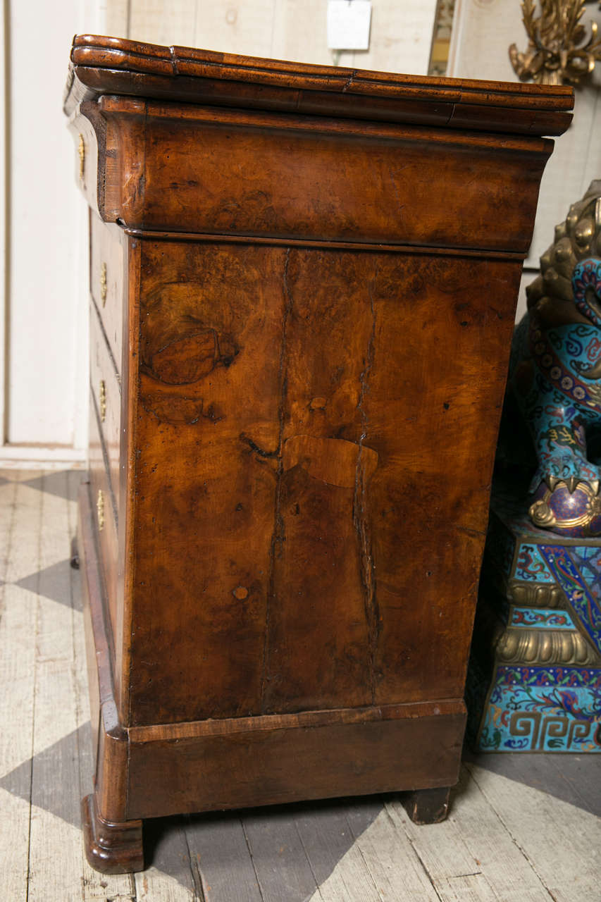 Period Walnut Four-Drawer Charles X Chest For Sale 2