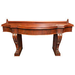 19th Century Irish, William IV Mahogany Serving Table 5