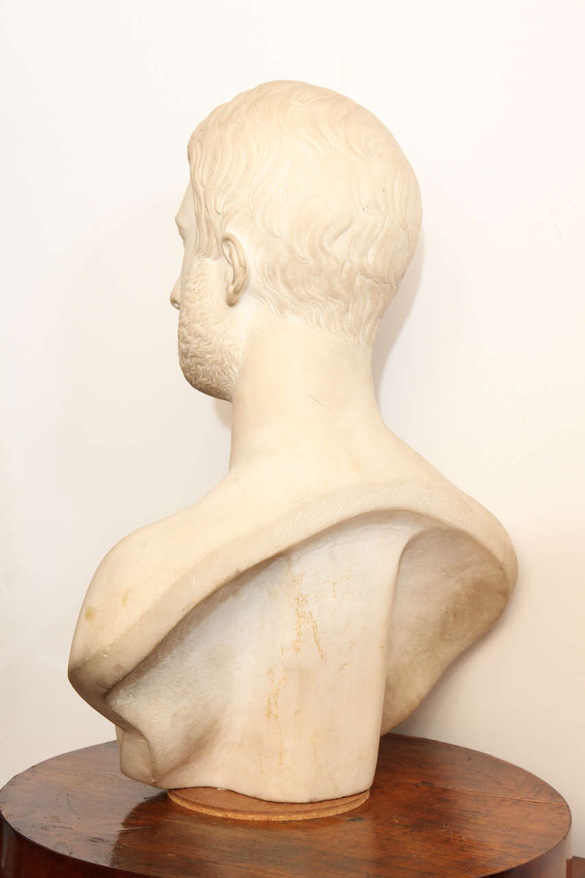 19th Century Italian Marble Bust by Niccolo Bazzanti, 1830 2