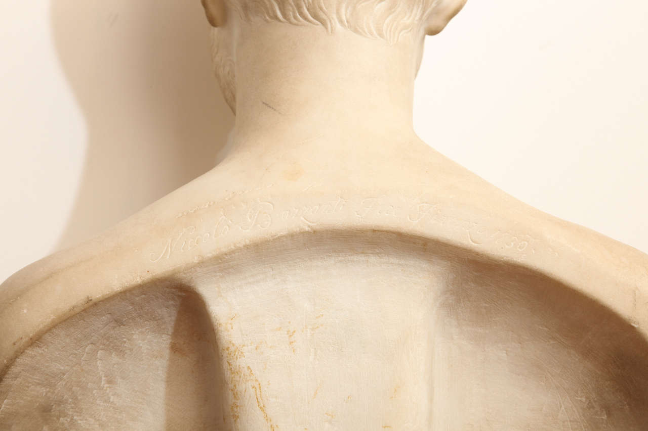 19th Century Italian Marble Bust by Niccolo Bazzanti, 1830 3