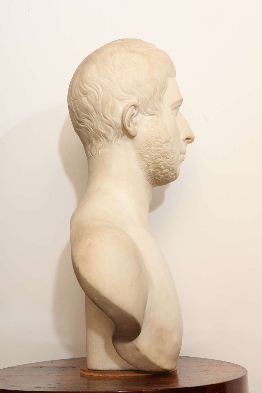 19th Century Italian Marble Bust by Niccolo Bazzanti, 1830 4