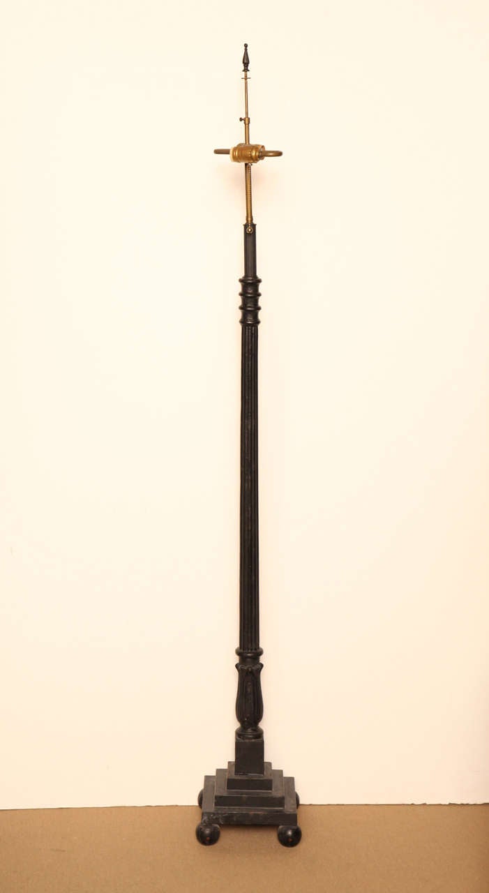 Late 19th Century Neo-Classical Torchere Converted to Lamp English Style