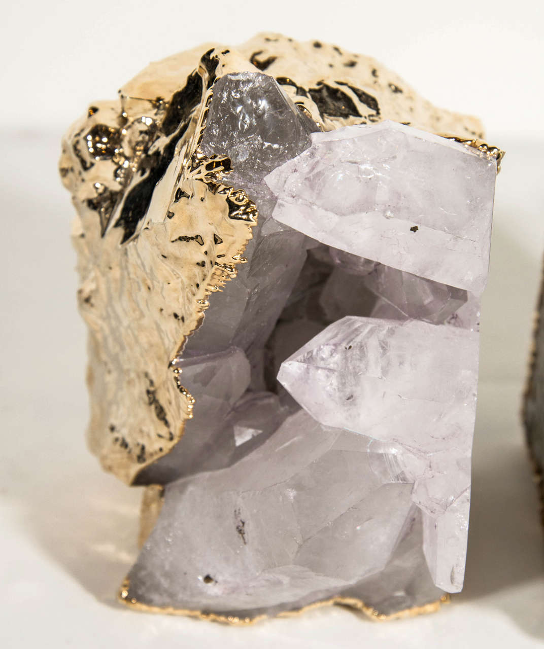 rock crystal bookends