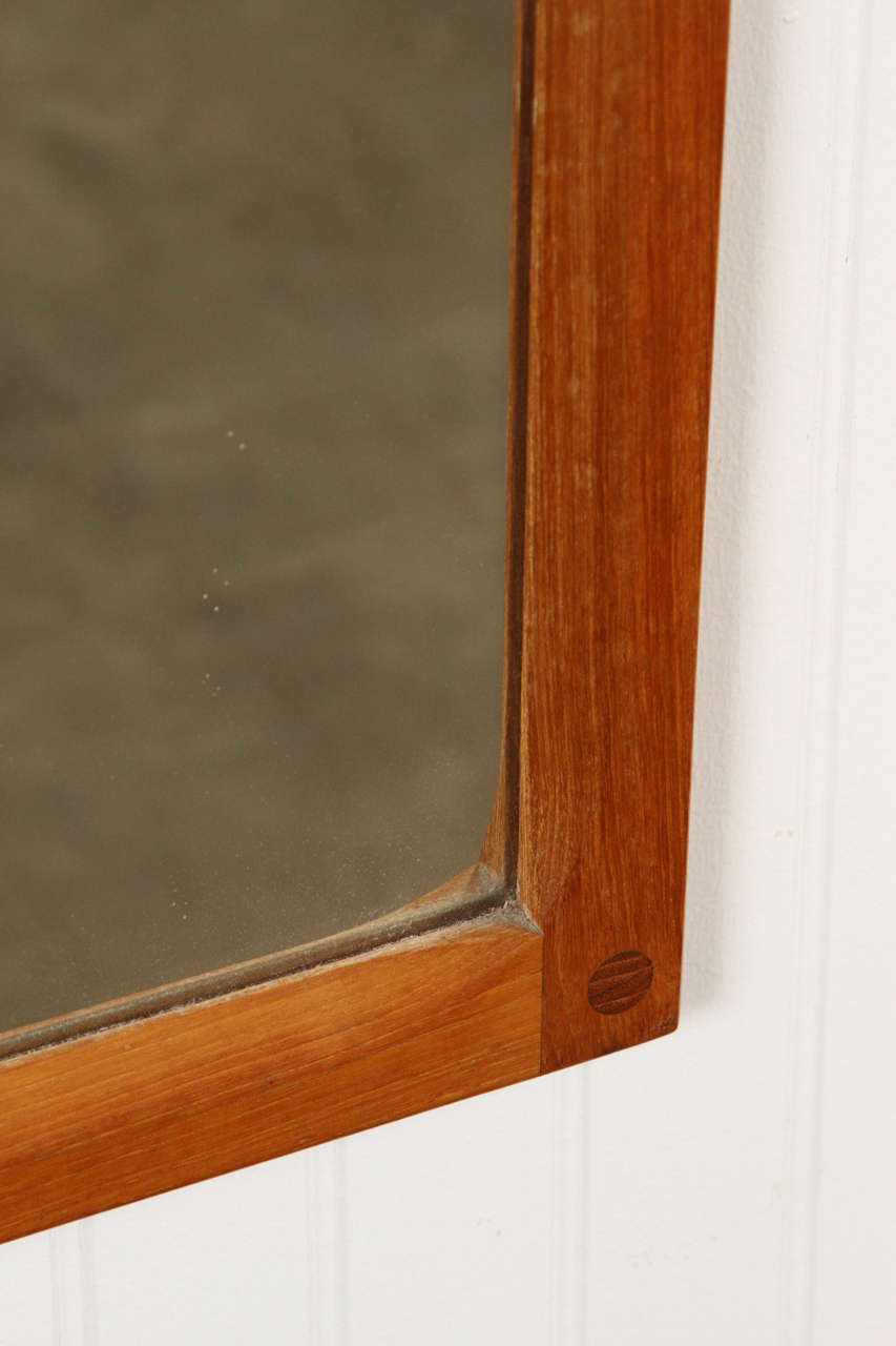 Teak Mirror by Aksel Kjersgaard In Good Condition In Los Angeles, CA