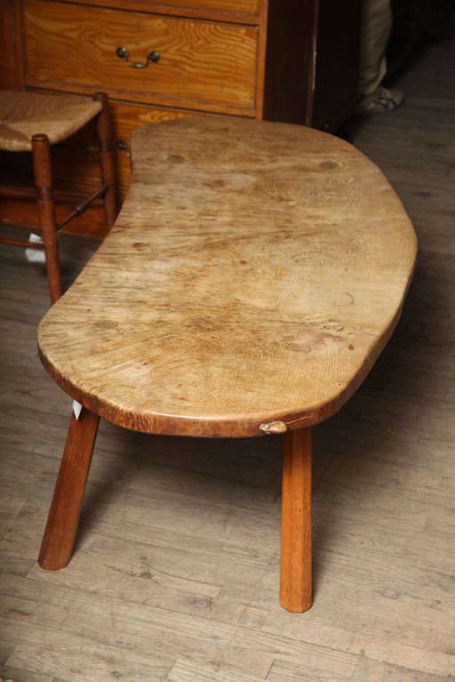 British Mouseman Kidney Shaped Table
