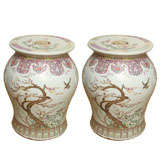 A Pair of Chinese Porcelain Garden Stools