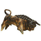 Ceramic Bull Sculpture
