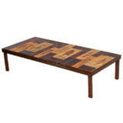 Roger Capron Coffee Table with Garrigue and Lava Tiles 11