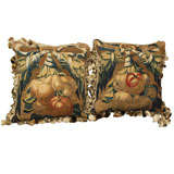 Pair Of Cushions From 17th Century Tapestry