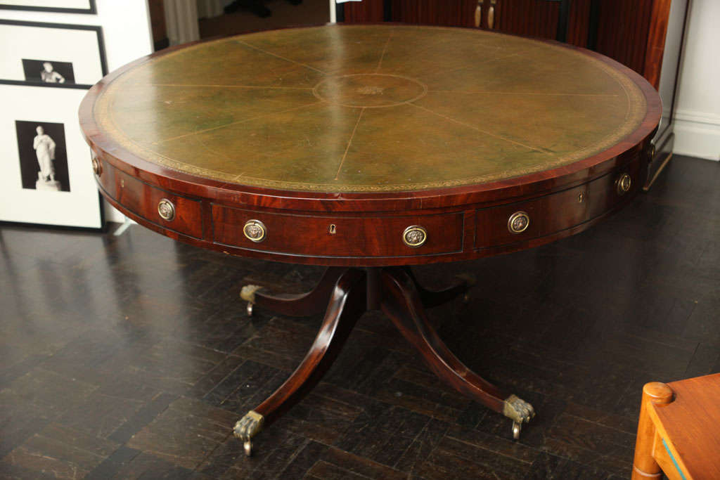 Mid-19th Century Regency Mahogany Library Table