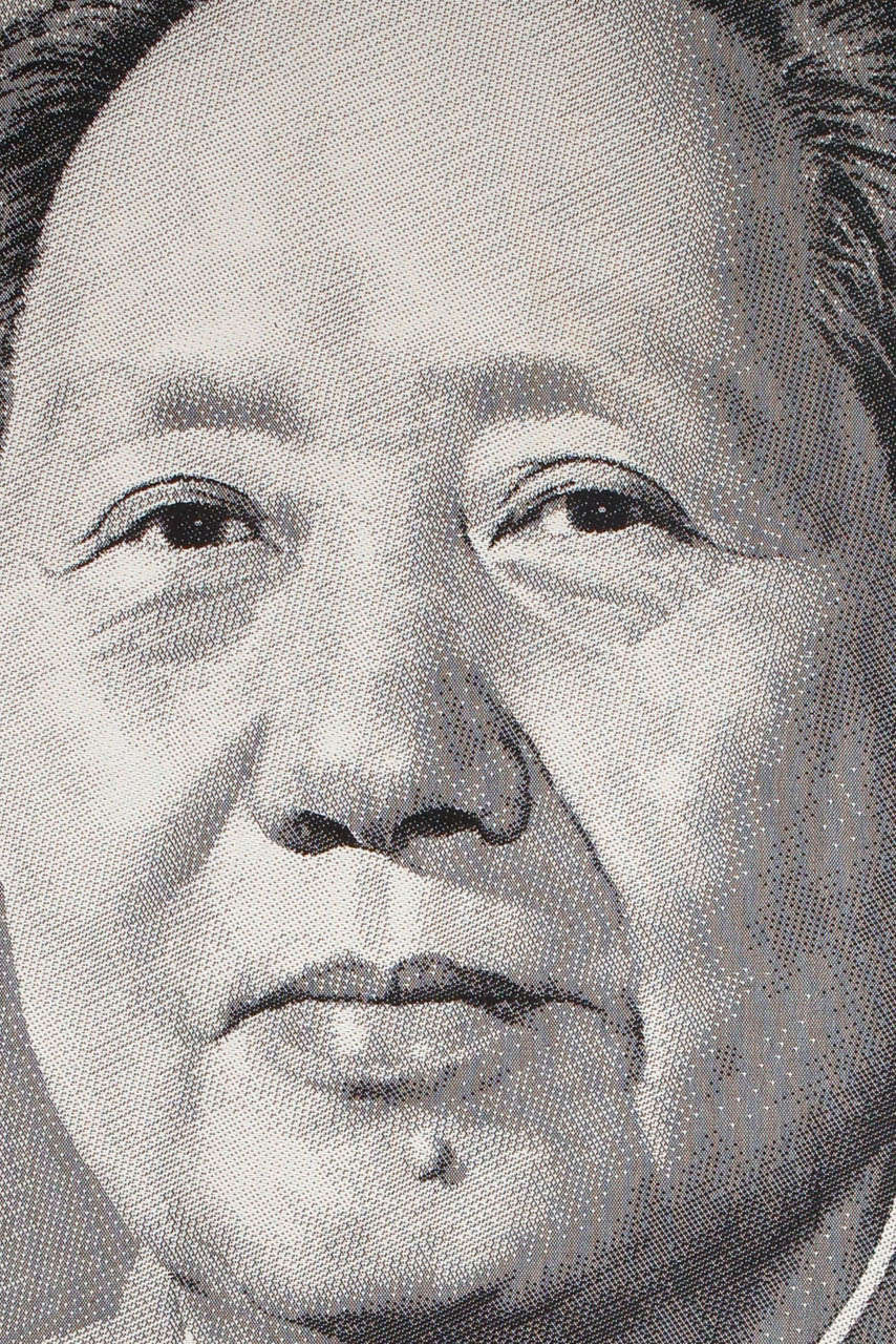 Vorsitzender Mao Großes hängendes Textil (Ende des 20. Jahrhunderts)