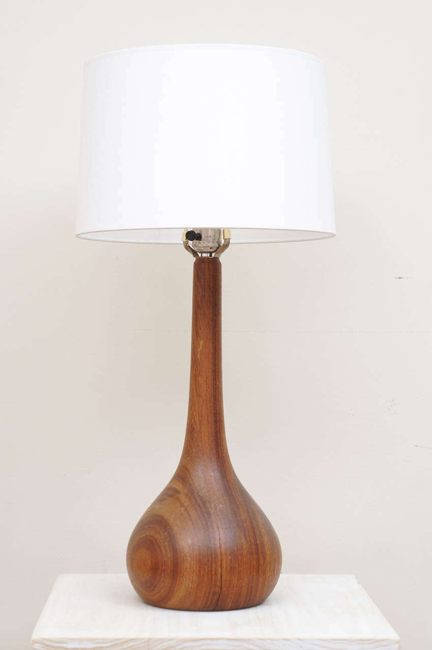 This Lamp has Wonderfully Simple Lines and  Lovely Patina