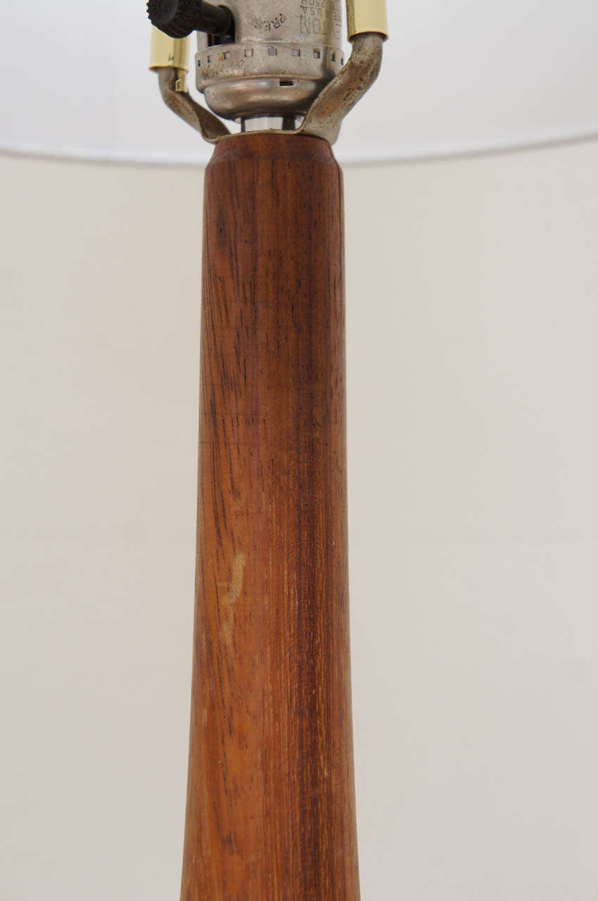Modern Sublime Danish Wooden Lamp