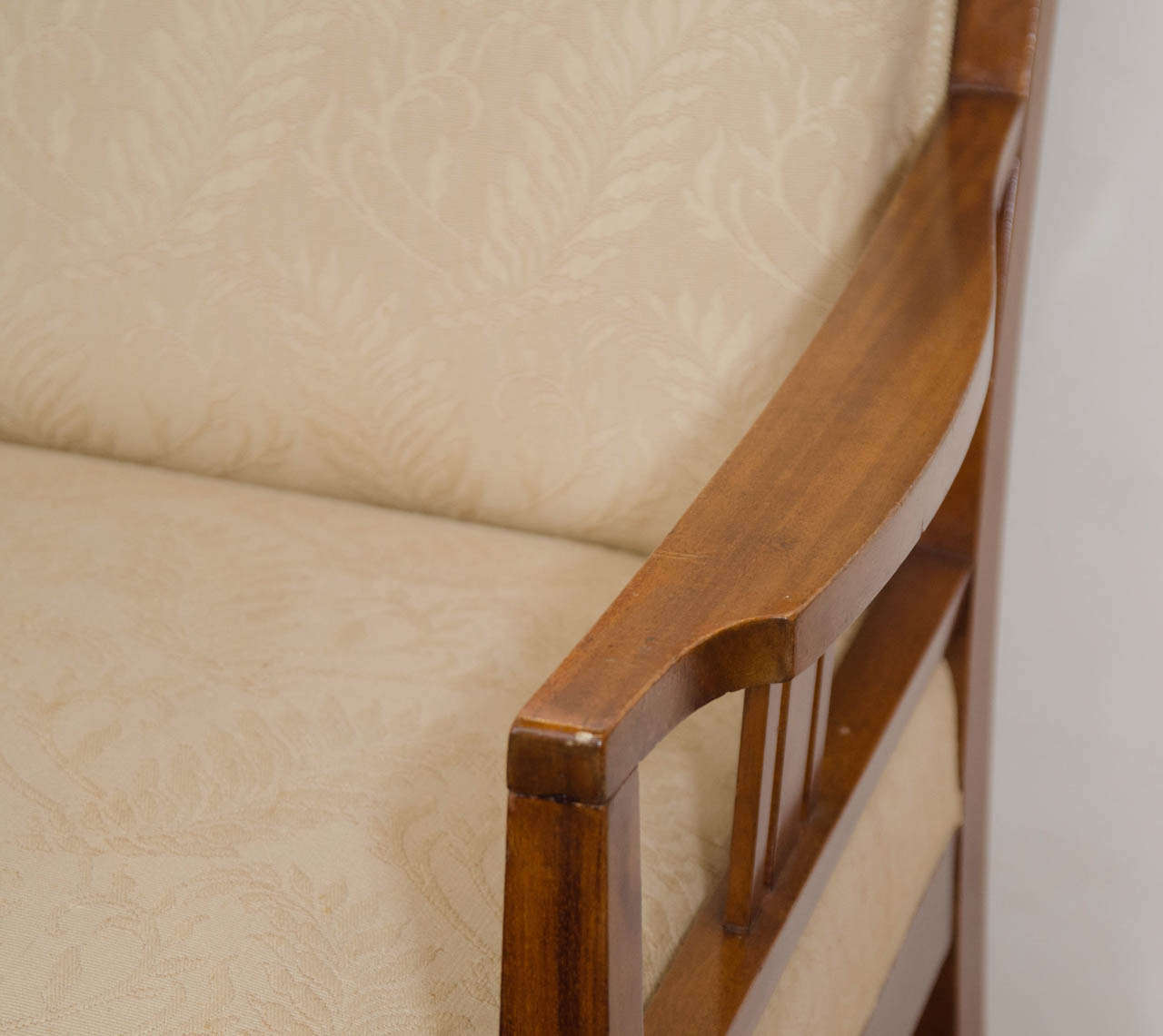 XX secolo Divano Jugendstil con intarsi in ebano, betulla e madreperla in vendita