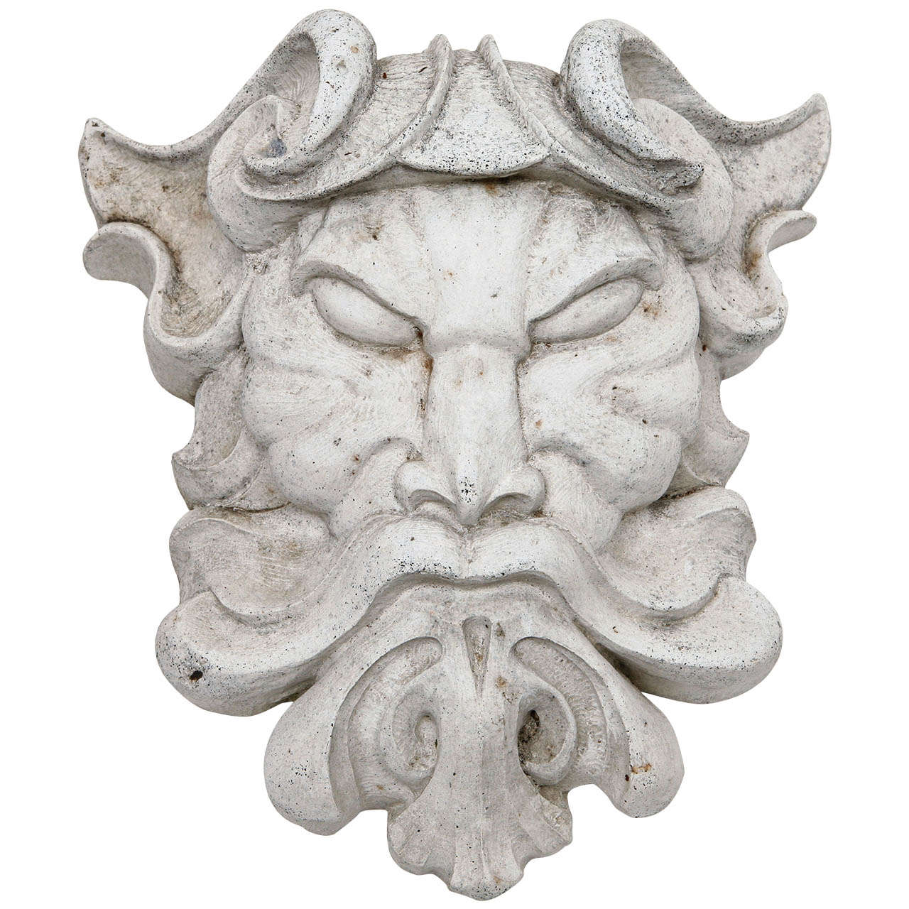 Vintage Garden Face Ornament For Sale