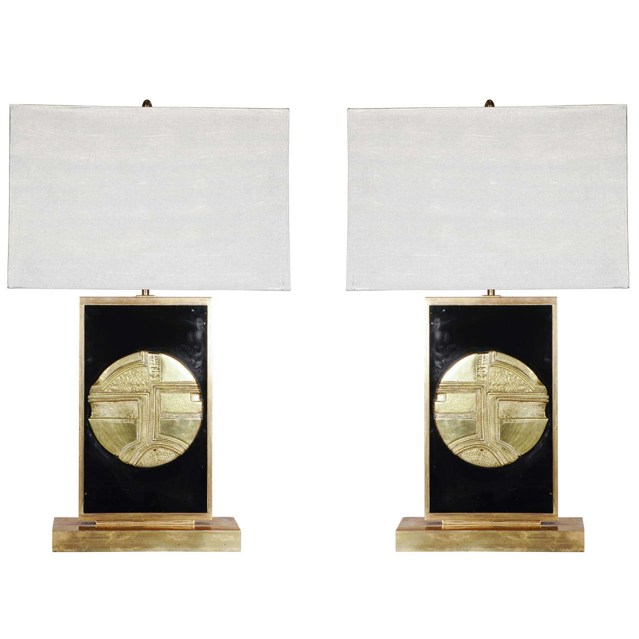 A Pair Of Modernist Table Lamps By Christian Krekels, C. 1970