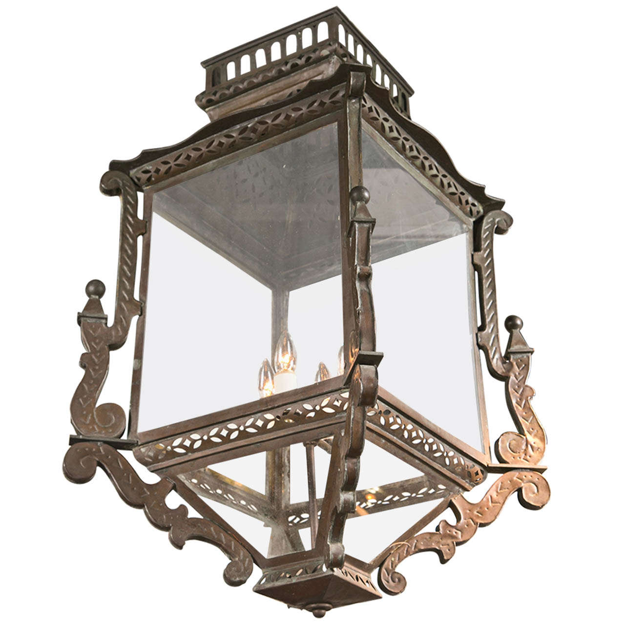 Continental Bronze Lantern