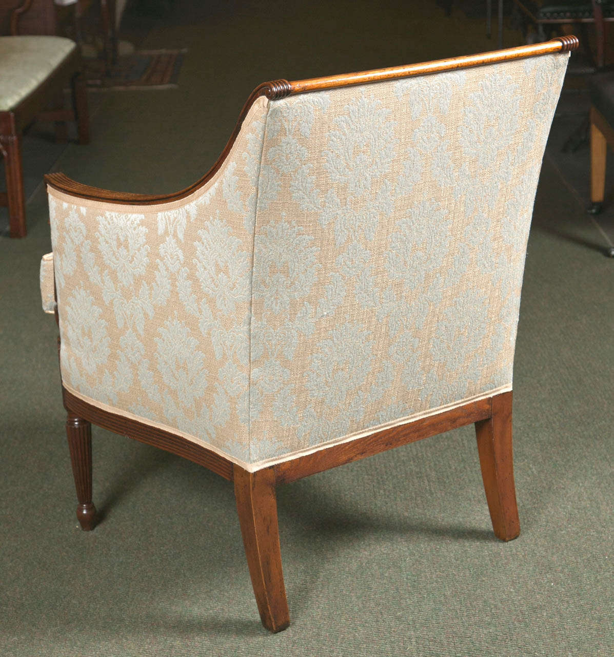 Chaise de baignoire en acajou anglais 2
