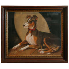 Antique 19th Century American Dog Portrait