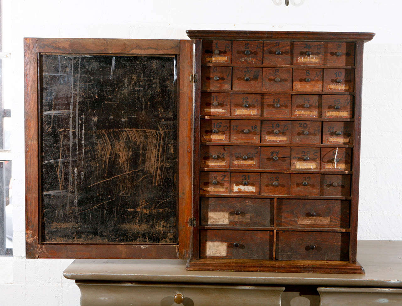 Oak Apothecary Cabinet