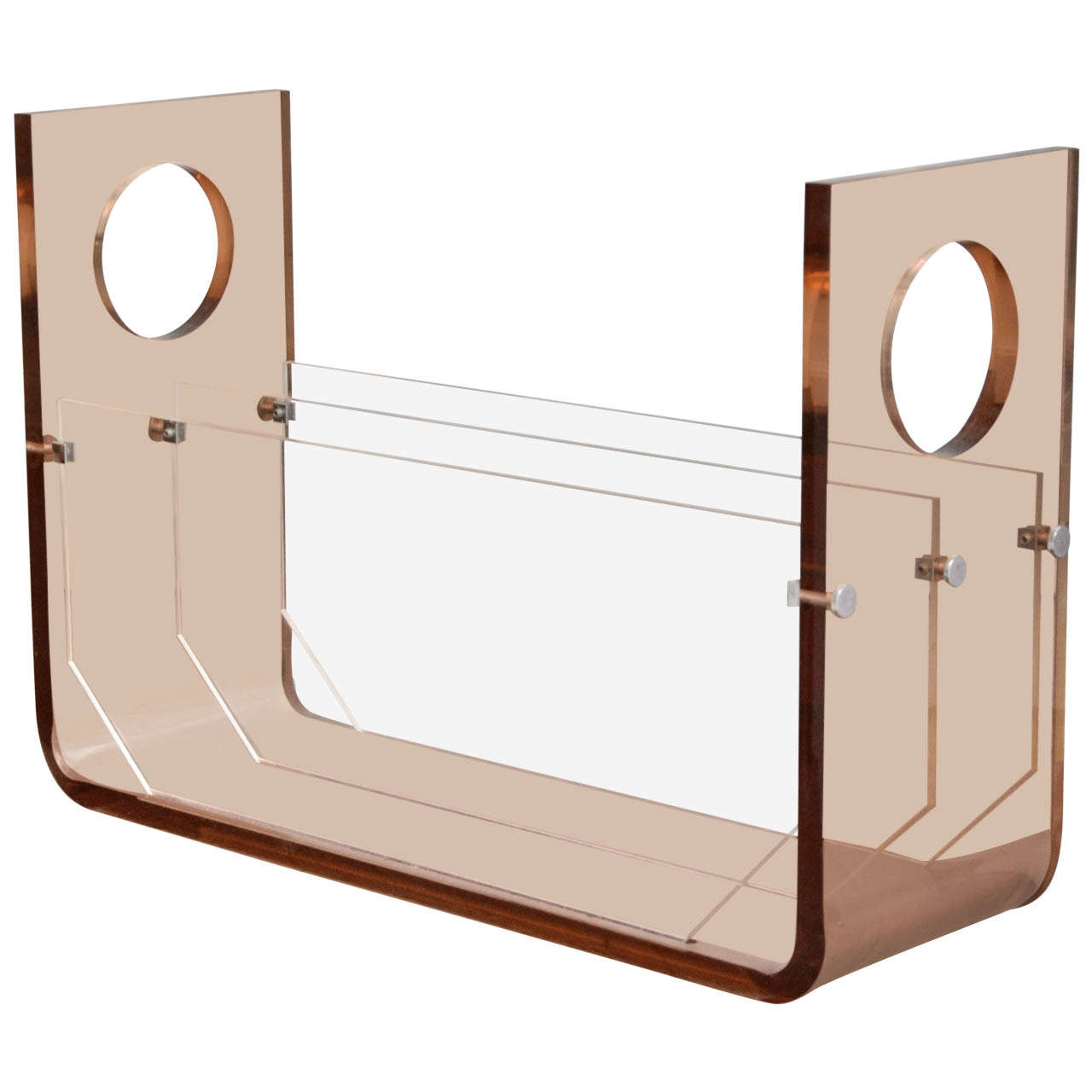 Lucite Magazine Rack