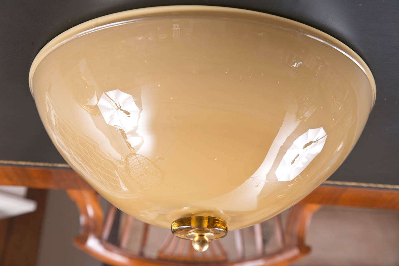Pair Of Murano Ceiling Fixtures