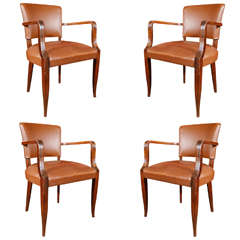 Set of Four Deco Armchairs 12