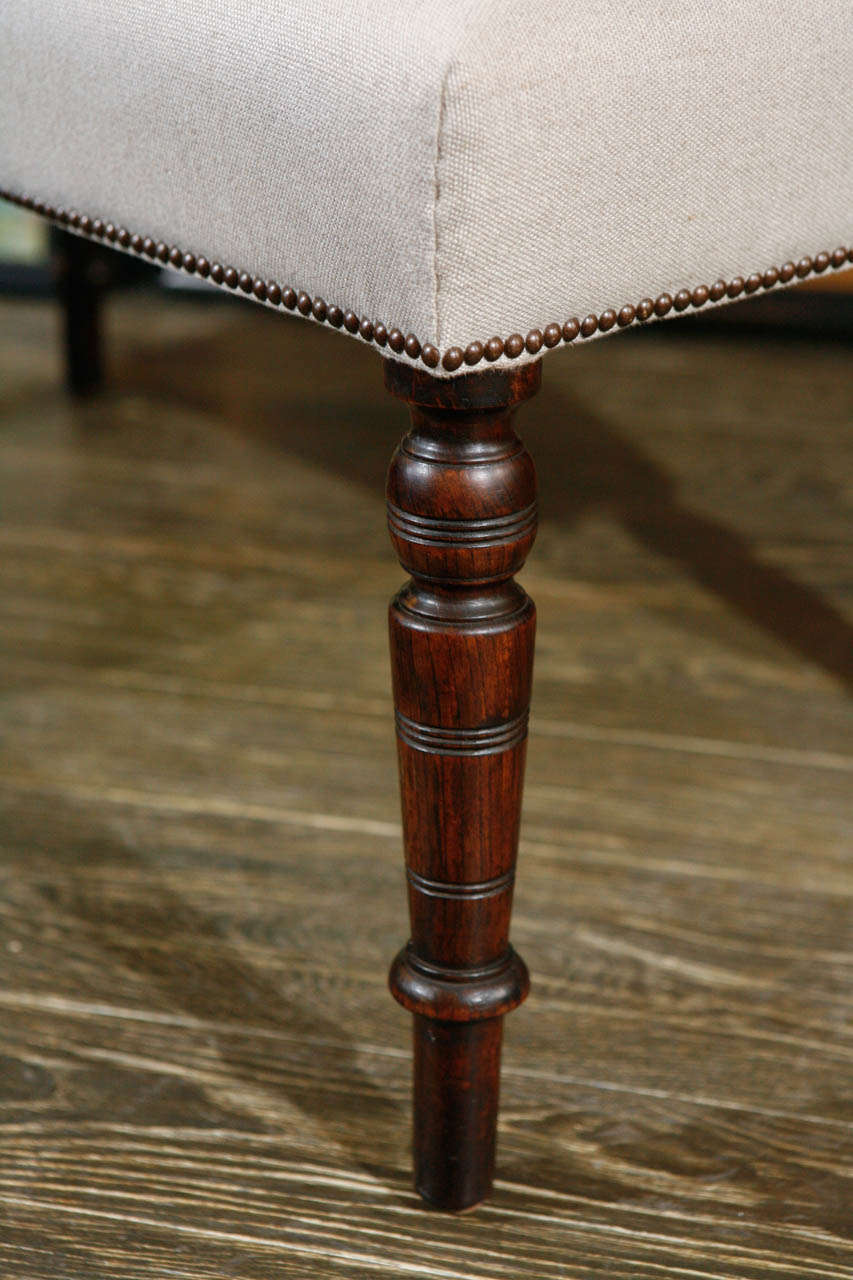 An Upholstered Bench In Good Condition In Los Angeles, CA