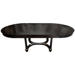 An Empire Dining Table with Two Leaves