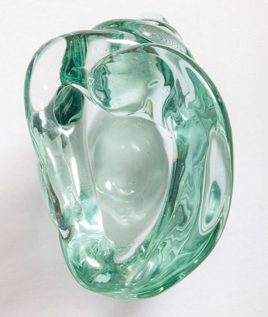 Flavio POLI For Seguso Vetri D'arte - Shell vase In Good Condition For Sale In Brussels, BE