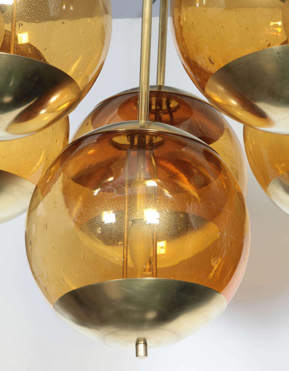 Exceptional Pair of Mid Century Chandeliers 2