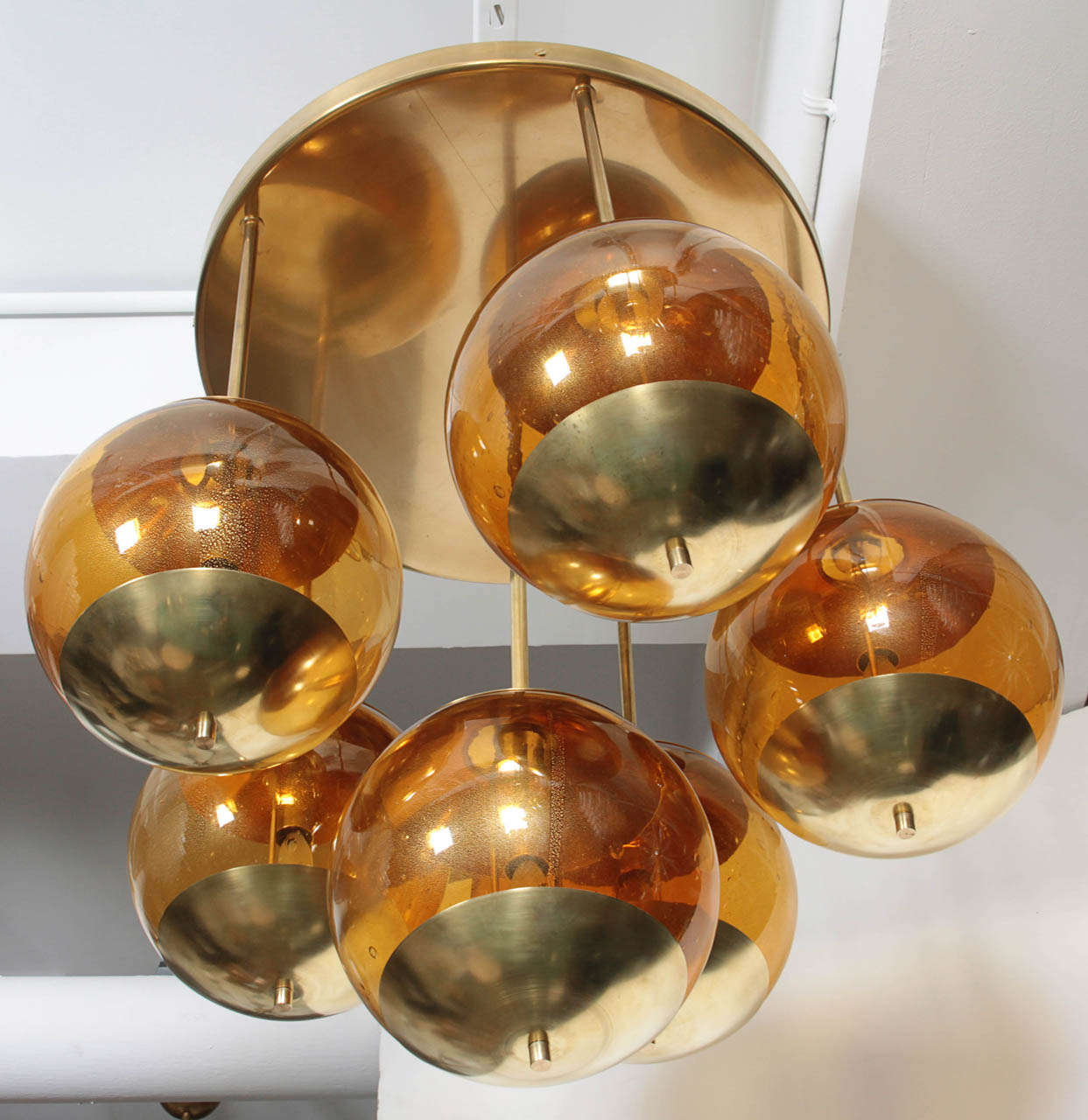 Exceptional Pair of Mid Century Chandeliers 3