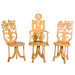 Three Chairs By Roberto Matta