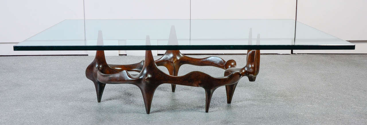 Bronze Low Table by Victor Roman For Sale 5