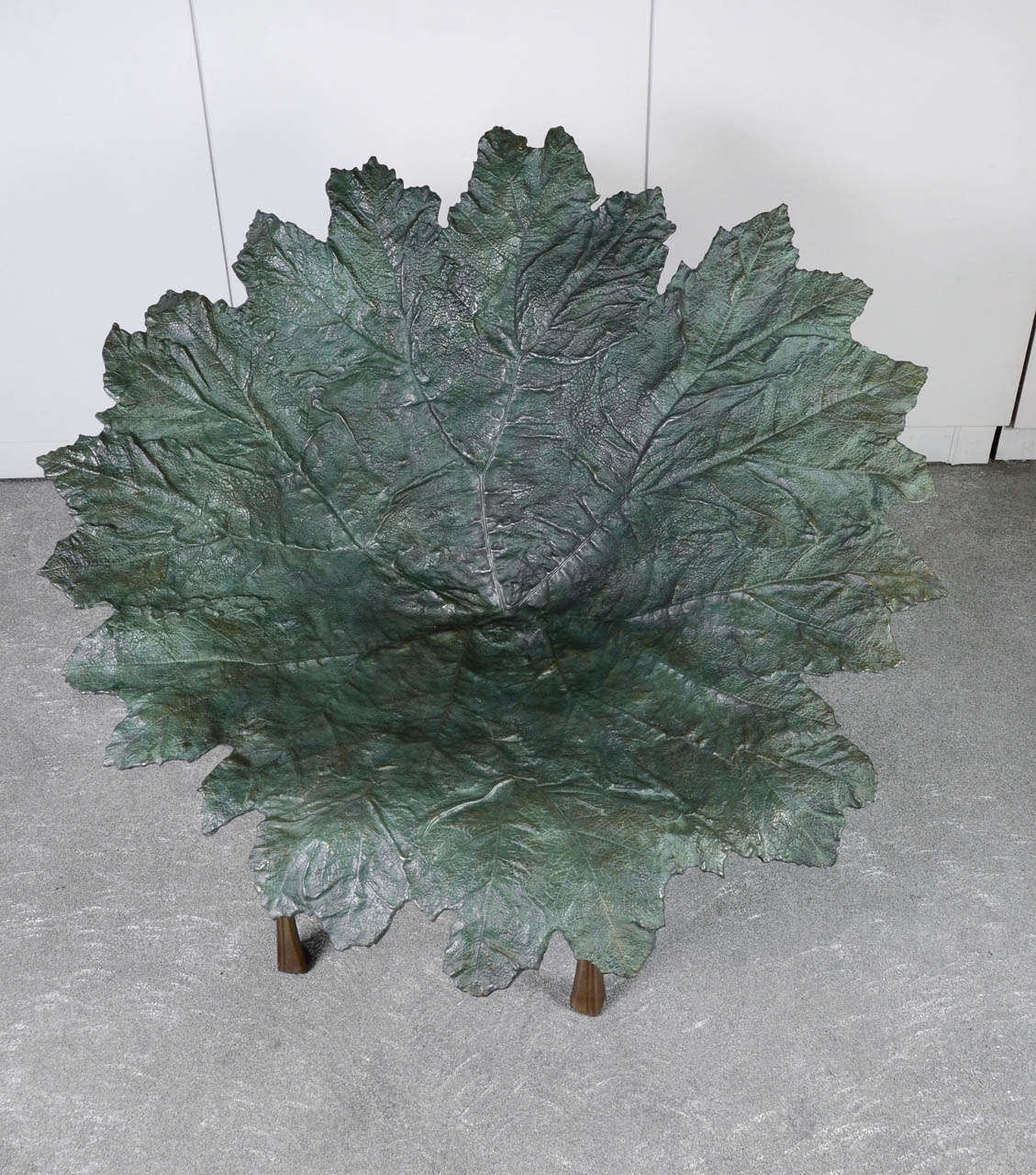 Bronze Gunnera Leaf Chair by Kim Moltzer 1